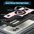 Moto G Stylus 5G 2024 Ring Holder Carbon Fiber PC Hybrid TPU Phone Case - Rose Gold