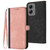 Moto G Stylus 5G 2024 Side Buckle Double Fold Hand Strap Leather Phone Case - Pink