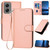 Moto G Stylus 5G 2024 YX0070 Carbon Fiber Buckle Leather Phone Case with Lanyard - Pink