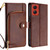 Moto G Stylus 5G 2024 Zipper Bag Leather Phone Case - Brown Moto G Stylus 5G 2024 Zipper Bag Leather Phone Case - Brown
