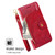 Moto G Stylus 5G 2024 Zipper Bag Leather Phone Case - Red