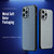 iPhone 11 Pro Max R-JUST RJ-52 3-Line Style Metal TPU Shockproof Protective Case - Blue