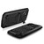 iPhone 12 / 12 Pro R-JUST Shockproof Water-resistant Dust-proof Metal + Silicone Protective Case with Holder - Black