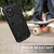 iPhone 12 / 12 Pro R-JUST Shockproof Water-resistant Dust-proof Metal + Silicone Protective Case with Holder - Black