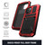 iPhone 12 mini R-JUST Shockproof Water Resistant Dust-proof Metal + Silicone Protective Case with Holder - Red iPhone 12 mini R-JUST Shockproof Water Resistant Dust-proof Metal + Silicone Protective Case with Holder - Red