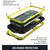 iPhone 12 mini R-JUST Shockproof Water Resistant Dust-proof Metal + Silicone Protective Case with Holder - Yellow iPhone 12 mini R-JUST Shockproof Water Resistant Dust-proof Metal + Silicone Protective Case with Holder - Yellow