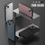 iPhone 12 R-JUST RJ-52 3-Line Style Metal TPU Shockproof Protective Case - Blue