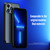 iPhone 12 R-JUST RJ-52 3-Line Style Metal TPU Shockproof Protective Case - Blue