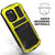 iPhone 13 Pro Max R-JUST Shockproof Water Resistant Dust-proof Metal + Silicone Protective Case with Holder - Yellow iPhone 13 Pro Max R-JUST Shockproof Water Resistant Dust-proof Metal + Silicone Protective Case with Holder - Yellow