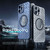 iPhone 13 Pro R-JUST RJ57 CD Pattern MagSafe Cooling Phone Case - Silver