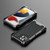 iPhone 13 R-JUST AMIRA Shockproof Dustproof Water Resistant Metal Protective Case - Black