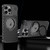 iPhone 14 Pro Max R-JUST RJ-64 Aromatherapy Heat Dissipation MagSafe Phone Case with Stand - Black