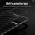 iPhone 15 Pro Max R-JUST RJ-50 Hollow Breathable Armor Metal Phone Case - Space Grey