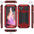 iPhone 15 R-JUST Sliding Camera IP54 Life Water Resistant Holder Phone Case - Red