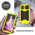 iPhone 15 R-JUST Sliding Camera IP54 Life Water Resistant Holder Phone Case - Yellow iPhone 15 R-JUST Sliding Camera IP54 Life Water Resistant Holder Phone Case - Yellow