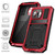 iPhone 16 Pro Max R-JUST Life Water Resistant Dustproof Shockproof Phone Case - Red