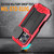 iPhone 16 Pro Max R-JUST Sliding Camera IP54 Life Water Resistant Holder Phone Case - Red iPhone 16 Pro Max R-JUST Sliding Camera IP54 Life Water Resistant Holder Phone Case - Red