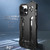 iPhone 16 Pro R-JUST RJ-17 Shockproof Armor Hollow Metal Phone Case - Black