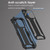 iPhone 16 Pro R-JUST RJ-17 Shockproof Armor Hollow Metal Phone Case - Black