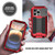 iPhone 16 Pro R-JUST Sliding Camera IP54 Life Water Resistant Holder Phone Case - Red