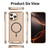 iPhone 16 R-JUST RJ63 Frameless Aroma Mecha MagSafe Phone Case - Desert Gold