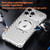 iPhone 16 R-JUST RJ-64 Aromatherapy Heat Dissipation MagSafe Phone Case with Stand - Grey