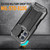 iPhone 16 R-JUST Sliding Camera IP54 Life Water Resistant Holder Phone Case - Black