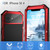 iPhone 16e R-JUST Life Water Resistant Dustproof Shockproof Holder Phone Case - Red