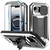 iPhone 16e R-JUST Sliding Camera IP54 Life Water Resistant Holder Phone Case - Silver
