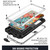 Samsung Galaxy S21+ 5G R-JUST Shockproof Water-resistant Dust-proof Metal + Silicone Protective Case with Holder - Silver