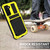 Samsung Galaxy S21+ 5G R-JUST Shockproof Water Resistant Dust-proof Metal + Silicone Protective Case with Holder - Yellow