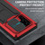 Samsung Galaxy S22 Ultra 5G R-JUST Sliding Camera Metal + Silicone Holder Phone Case - Red