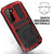 Samsung Galaxy S23 5G R-JUST Life Water Resistant Dustproof Shockproof Phone Case - Red