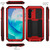 Samsung Galaxy S23 5G R-JUST Sliding Camera Design Life Water Resistant Dustproof Shockproof Phone Case - Red