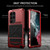 Samsung Galaxy S23 Ultra 5G R-JUST Life Water Resistant Dustproof Shockproof Phone Case - Red