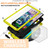 Samsung Galaxy S23 Ultra 5G R-JUST Sliding Camera Design Life Water Resistant Dustproof Shockproof Phone Case - Yellow
