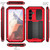 Samsung Galaxy S24 5G R-JUST Sliding Camera Life Water Resistant Holder Phone Case - Red