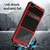 Samsung Galaxy S24 Ultra 5G R-JUST Life Water Resistant Dustproof Shockproof Holder Phone Case - Red