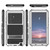 Samsung Galaxy S24 Ultra 5G R-JUST Life Water Resistant Dustproof Shockproof Holder Phone Case - Silver