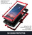 Samsung Galaxy S24 Ultra 5G R-JUST Life Water Resistant Dustproof Shockproof Phone Case - Red