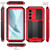 Samsung Galaxy S24+ 5G R-JUST Sliding Camera Life Water Resistant Holder Phone Case - Red