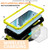 Samsung Galaxy S24+ 5G R-JUST Sliding Camera Life Water-resistant Holder Phone Case - Yellow