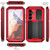 Samsung Galaxy S25 5G R-JUST Sliding Camera Life Water Resistant Holder Phone Case - Red