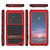 Samsung Galaxy S25 Ultra 5G R-JUST Life Water Resistant Dustproof Shockproof Holder Phone Case - Red
