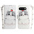 Google Pixel 9a 3D Colored Horizontal Flip Leather Phone Case - Cute Cat