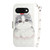 Google Pixel 9a 3D Colored Horizontal Flip Leather Phone Case - Cute Cat