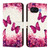 Google Pixel 9a 3D Painting Horizontal Flip Leather Phone Case - Rose Butterfly Google Pixel 9a 3D Painting Horizontal Flip Leather Phone Case - Rose Butterfly