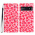 Google Pixel 9a 3D Pattern Leather Phone Case - Pink Leopard Print
