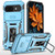 Google Pixel 9a Armor PC + TPU Camera Shield Phone Case - Light Blue