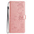 Google Pixel 9a Butterflies and Flowers Leather Phone Case - Rose Gold